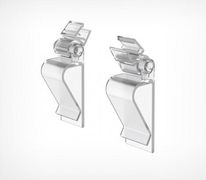 FRAME CLAMP — это универсальная клипса-держатель пластиковой рамки с регулируемым углом наклона. Крепится на край коробки или другой тары, полки толщиной до 20 мм. обеспечивает дискретную регулировку угла наклона рамки в диапазоне 180, рекомендуется испол